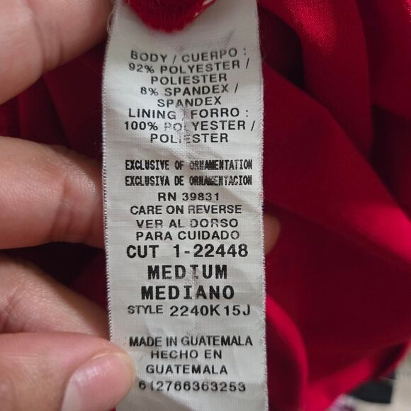 My Michelle Vintage Y2K red Black Camisole blouse Top size medium - Picture 10 of 10